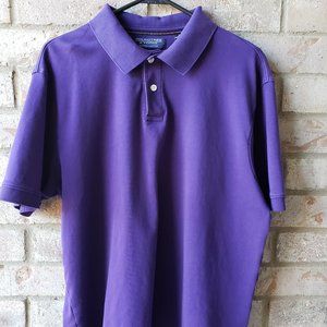 Roundtree and Yourke Purple Polo Size Large